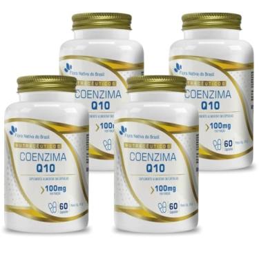 Imagem de 4x COQ-10 Coenzima Q10 100% Pura (Ubiquinona) 60 Caps Flora Nativa do Brasil
