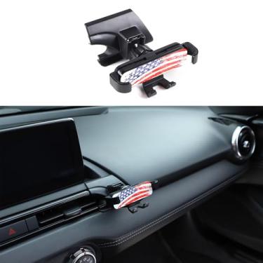 Imagem de Aotumcer Suporte de celular compatível com Mazda MX-5 2016-2025 console central saída de ar suporte de telefone, suporte de braço telescópico, estilo C, vermelho