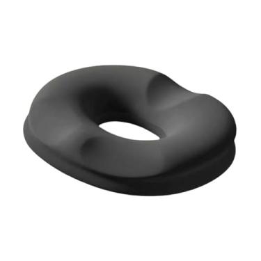 Imagem de ChuYiElegance Almofada de assento Donut Pillow para trabalho sentado longo, leve para cadeira de cóccix, Preto