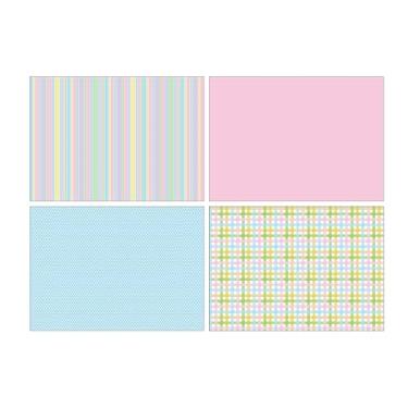 Imagem de AnyDesign 8 folhas de papel de embrulho pastel, pastel, não enrolado, colorido, xadrez, bolinhas, papel de embrulho dobrado, para artesanato, primavera, aniversário, festa, 40 x 70 cm