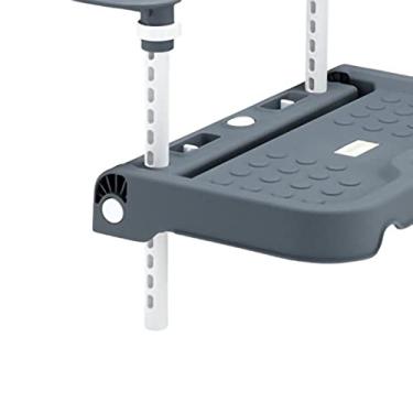 Imagem de ZJchao Suporte de Apoio para Os Pés Criança Dobrável Assento de Segurança do Carro Infantil Apoio para Os Pés Pedal Apoio para Bebês Crianças Suporte de Apoio para Os Pés de Plástico (Cinza)