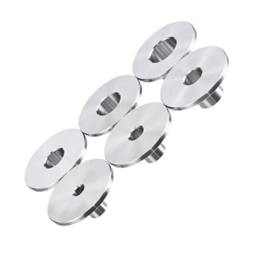 Imagem de Generic Conjunto de Buchas de Guias de Modelo de Roteador de Aço Inoxidável, Ferramenta de Marcenaria de 6 Peças Com Tamanhos Versáteis 10 Mm 12 Mm 14 Mm 16 Mm 18 Mm 20 Mm para