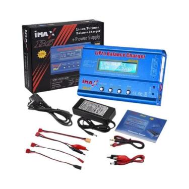Imagem de Carregador Digital iMAX B6 De 80W Para Baterias Lipo NiMh Li-ion NiCd 