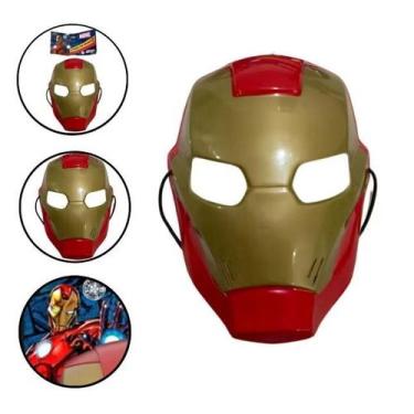 Imagem de Kit 4 Máscaras Heróis Marvel  Homem-Aranha, Homem de Ferro, Hulk e Cap