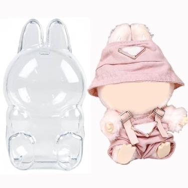 Imagem de IMMER LIEBEN Protective Case with Pink Clothes HD Transparent Case Thickened Material Protector Against Drops and Dust Waterproof While Maintaining Crystal-Clear Clarity, Sitting (No Doll)