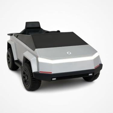 Imagem de Carro Elétrico Infantil 12V, Cinza, com Controle Remoto, Bluetooth, USB, Luzes LED, 113x55x62 cm, até 30kg, 36-95 Meses