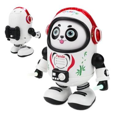 Imagem de Brinquedos Dançantes - Favor de Festa Em Forma de Panda Espacial,Brinquedo Robô Elétrico que Anda com Luzes LED e Músicas | Para Crianças Aniversário Natal Ano Novo Presente Educativo