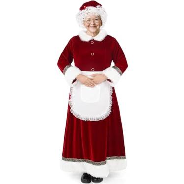 Imagem de Boveco Vestido adulto Mrs. Claus Christmas para cosplay veludo feminino festa saída G