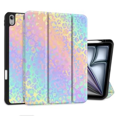 Imagem de DONGKE Capa para iPad Air de 13 polegadas M3 2025, M2 2024 - [Suporte de lápis embutido] Capa protetora à prova de choque com suporte traseiro de TPU macio para hibernar/despertar automático -