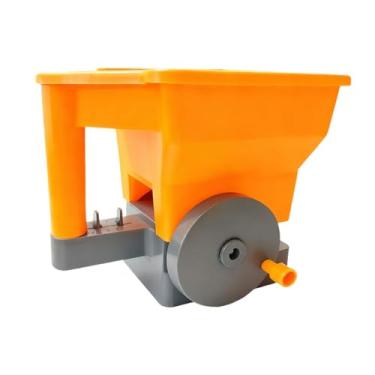 Imagem de WeiLaiKeQi Espalhador manual com manivela, e leve, ferramenta portátil para plantio de fertilizantes em gramados e jardins.