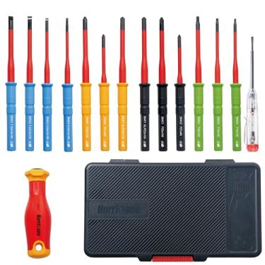 Imagem de HURRICANE Conjunto de 15 chaves de fenda isoladas