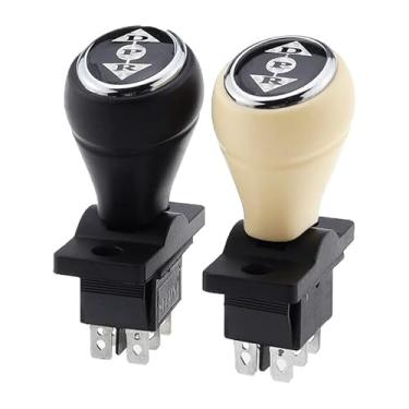 Imagem de SAAWEE Interruptor de engrenagem para a frente e para trás do veículo elétrico para crianças, posição de seta, empurrar, mão, estrada, interruptor de alternância para carro infantil (amarelo