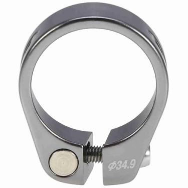 Imagem de Estink Braçadeira de Selim para Bicicleta 34.9mm Liga de Alumínio Braçadeira de Selim Leve e Durável Acessório para Bicicleta de Montanha ou Estrada 5 Cores Preto Vermelho Dourado (zch.yam hinairo)