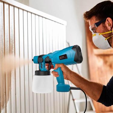 Imagem de Pistola Pulverizadora Elétrica 220V Pistola De Pintura Com Alta Performance Spray Regulável Motor Potente Ideal Para Pintura Residencial Jardinagem Higienização E Uso Profissional