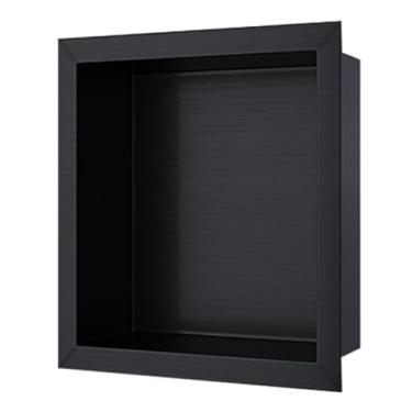 Imagem de Nicho de chuveiro, prateleira embutida de aço inoxidável, organizador de chuveiro de produtos de higiene pessoal, sala de estar em casa, quarto, banheiro, alcovas de armazenamento à prova d'água (cor