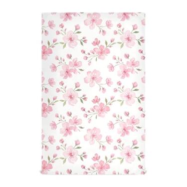 Imagem de Burbuja Pacote com 6 toalhas de cozinha com flores, panos de prato absorventes reutilizáveis de microfibra para secagem e limpeza, 45 x 71 cm