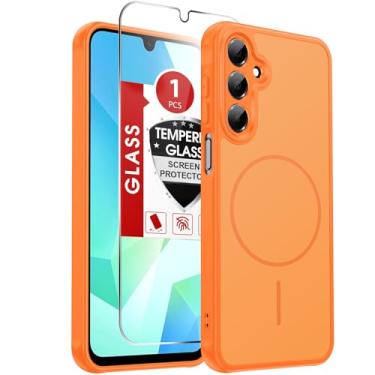 Imagem de LeYi Capa para Samsung Galaxy A16-5G: Capa para celular Samsung Galaxy A16 5G com protetor de tela, [ajuste Mag-Safe] Capa de celular macia ao toque e corpo inteiro à prova de choque para Samsung A16