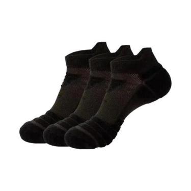 Imagem de Meias De Corrida Masculinas De Secagem Rápida, 3 Pares, Grossas, Para 