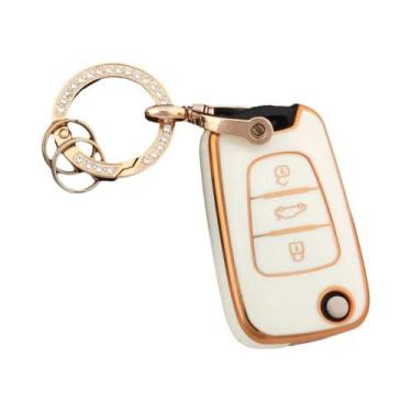 Imagem de Capa De Chave Flip Para Carros Hyundai I20 I30 Ix20 Ix35 Elantra Accen