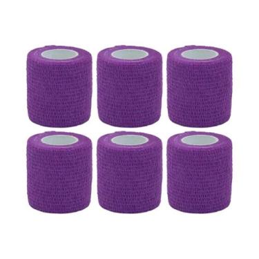 Imagem de Fita Adesiva Roxa Para Bandagem Elástica, Fita Para Suporte De Joelho,