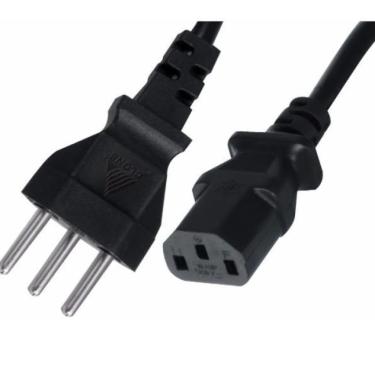 Imagem de Cabo Força Energia Tripolar P/ Cpu E Fontes 3,00 Metros