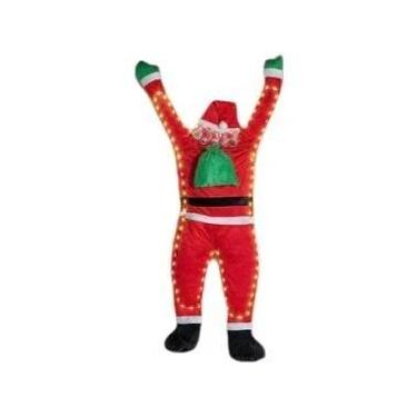 Imagem de Papai Noel Em Tamanho Real Para Decoração De Natal Ao Ar Livre Com Luz