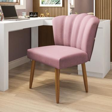 Imagem de Cadeira Poltrona Pétala Sala Estar Penteadeira E Salão Rosê