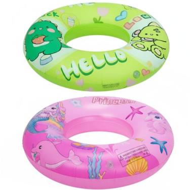 Imagem de 2 Boia Infantil Praia e Piscina 80cm Vinil até 50kg Meninas - GOAL SUM