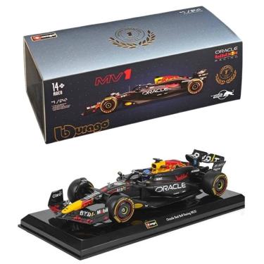 Imagem de Miniatura Bburago Oracle Red Bull Racing RB20 F1 2024 Max Verstappen 1 1/24 c/ Piloto