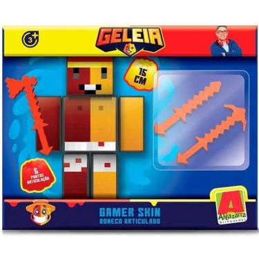Imagem de Boneco Articulado Geleia Minecraft Youtuber 15CM