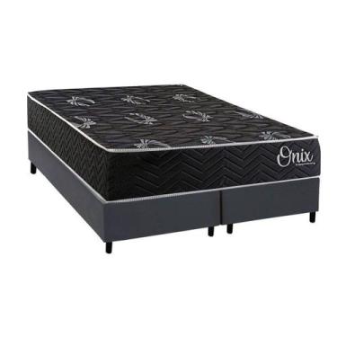 Imagem de Cama Box NOVO + Colchão Espuma Kappesberg D28 Anatômico Onix + Base CR