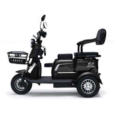 Imagem de Triciclo Elétrico - New Smart PAM 1000w Lithium - Preto - Plug and Move