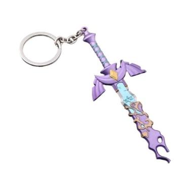 Imagem de Chaveiro Pingente Zeldas Master Sword Link Hero Hylian Shield Tears of