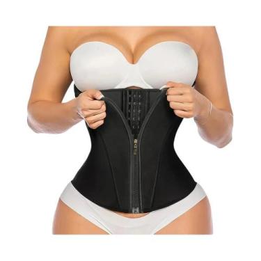 Imagem de Modelador De Cintura Para Mulheres Com Controle De Abdômen E Zíper Par
