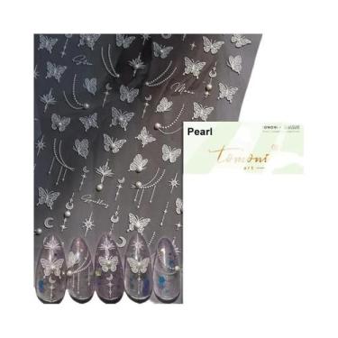 Imagem de Adesivos De Unha 5D Borboleta Vermelha Fênix Andorinha Decalques De Ma