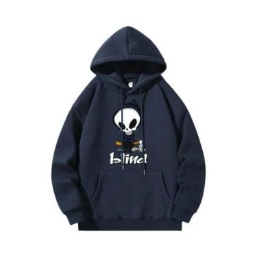 Imagem de Moletom Com Estampa De Caveira, Manga Longa, Casual, Esportivo, Para A