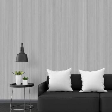 Imagem de Kit 6 Rolos Papel De Parede Adesivo Madeira Cinza 3,0M - Gh Papel De P