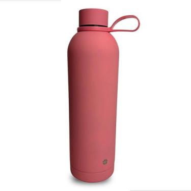 Imagem de Garrafa Termica Moderna 750Ml Inox Aço Rosa Chiclete - Tavolo