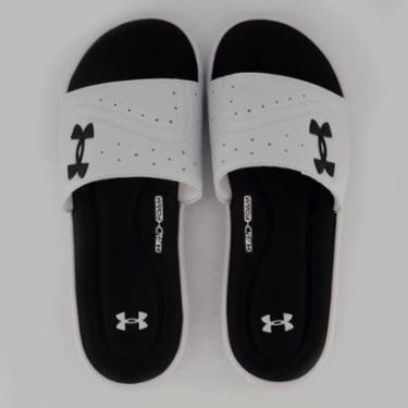 Imagem de Chinelo Under Armour Ignite VI SE Branco e Preto-Unissex