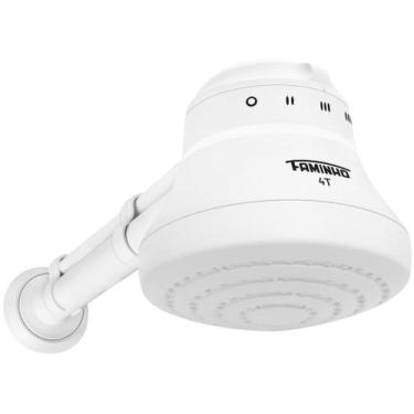 Imagem de Chuveiro Fame Faminho 4T com Cano Branco, Branco, 220V