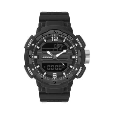 Imagem de Relógio Mormaii Masculino Ref: Mobj4097/8c Esportivo Anadigi Black