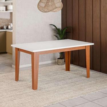 Imagem de Mesa De Jantar 6 Lugares Multimóveis Cr50225 Cinamomo-off White