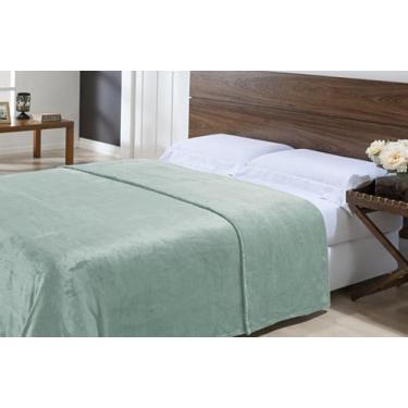 Imagem de Cobertor Solteiro Toque de Seda Microfibra Niazitex, Menta