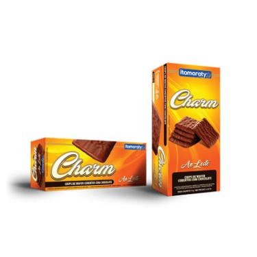 Imagem de Wafer Chocolate Meio Amargo Charme do Lar Pacote Crocante