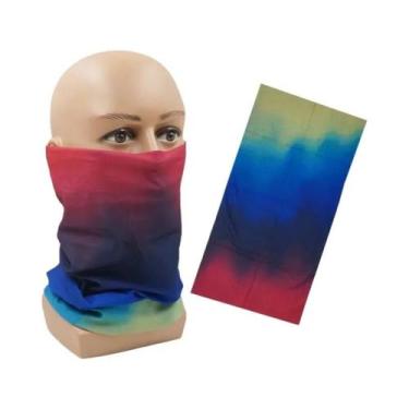 Imagem de Máscara Facial Esportiva Feminina Com Proteção UV, Bandana Gradiente, 