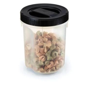 Imagem de Pote Redondo Acoplado Com Tampa Rosca 3Lts Mantimento Arroz - Nitron