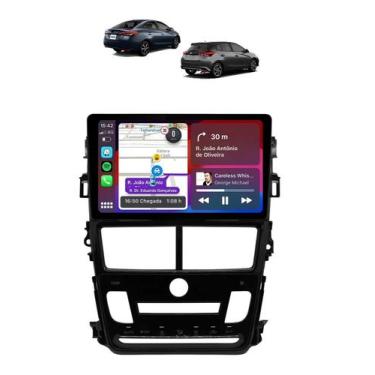 Imagem de Kit Multimídia Yaris 2018 / 2024 Ar Digital 9 Pol Android Carplay Gps 