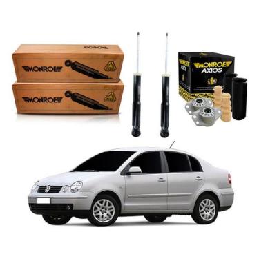 Imagem de Kit Amortecedor Traseiro Polo Sedan 1.6 2.0 2003 A 2006 - Monroe
