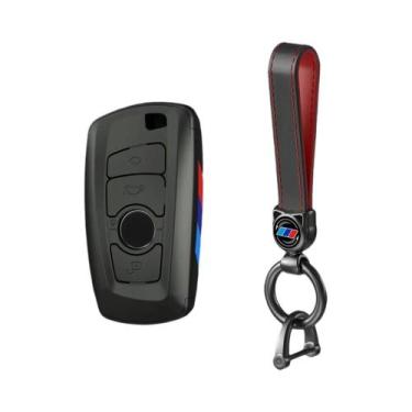 Imagem de Capa Protetora Esportiva De Carbono ABS Para Chave De Carro BMW F30 F2