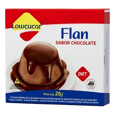 Imagem de Pó Para Preparo De Flan Diet Sabor Chocolate Lowçucar 25g
